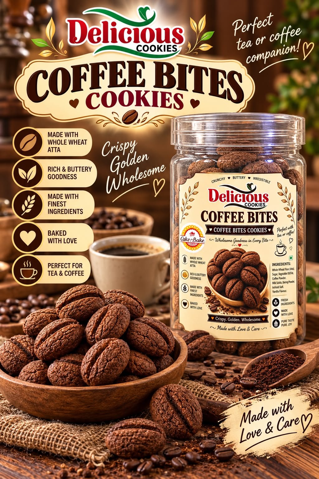 coffee bites jarcookies200gms
