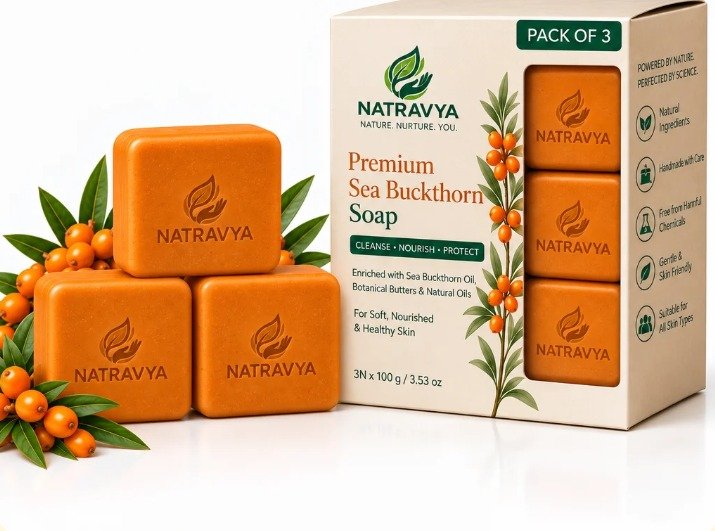 Sea Buckthorn Luxury Soap - 300G (Pack of 3)