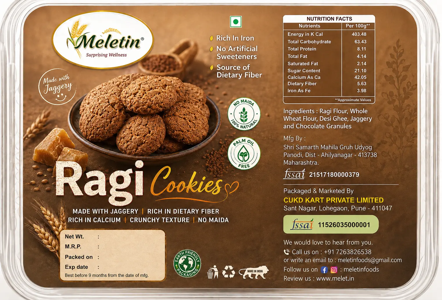 Ragi Cookies