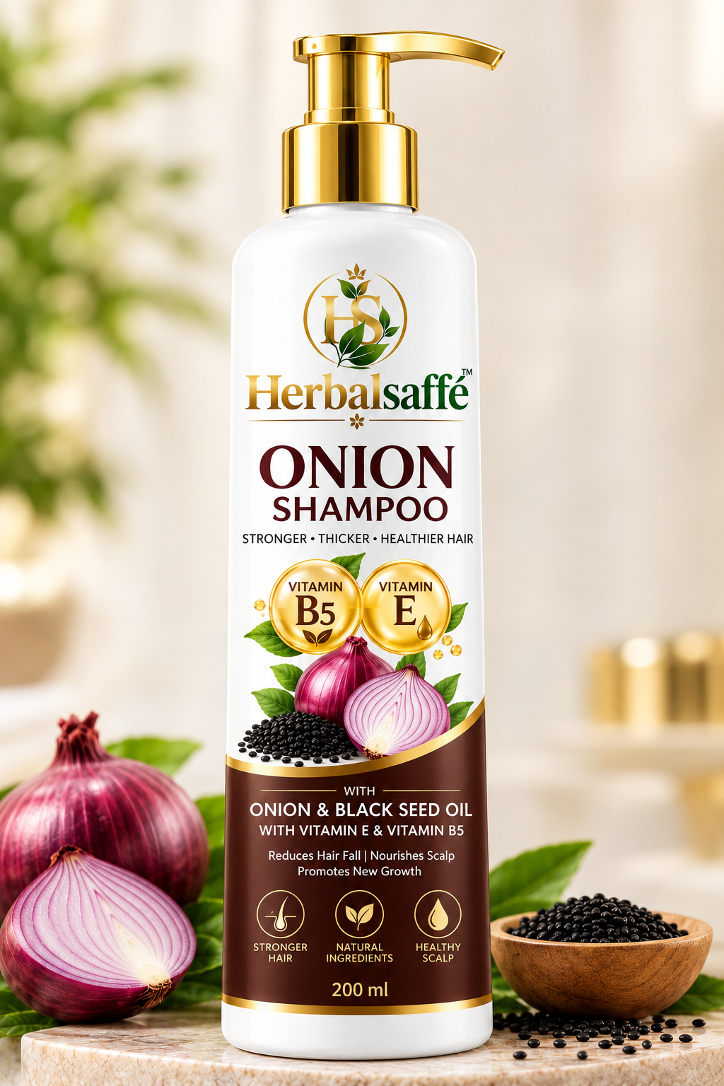 HERBAL SAFFE ONION HAIR SHAMPOO 200Ml