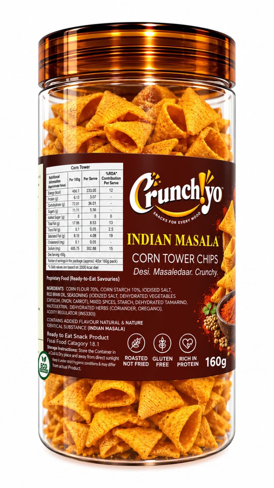 Indian Masala Corn Tower Chips