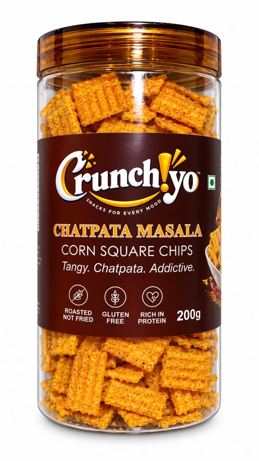 Chatpata Masala Corn Square Chips