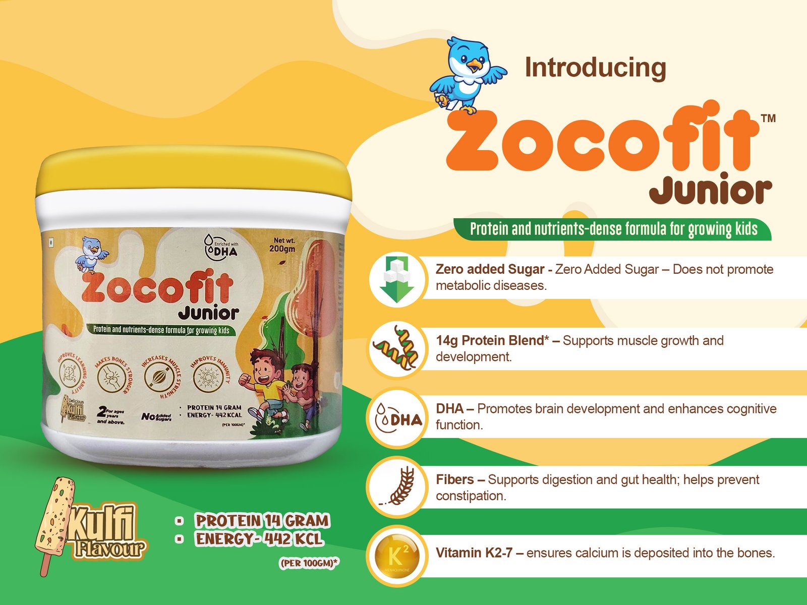 Zocofit Junior Protein Powder