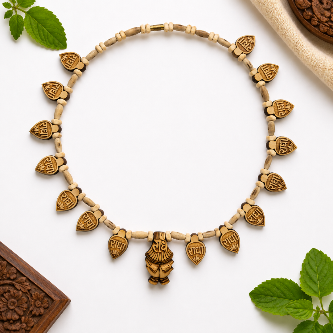 single round tulsi mala