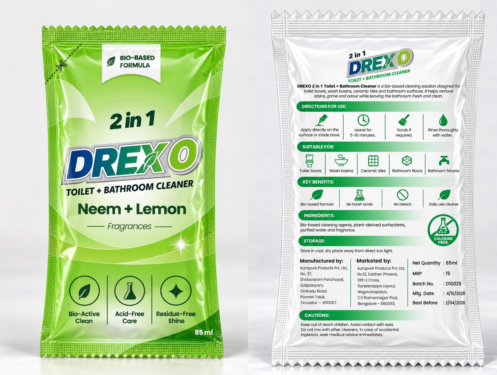 Drexo Neem Toilet Cleaner - 85ML