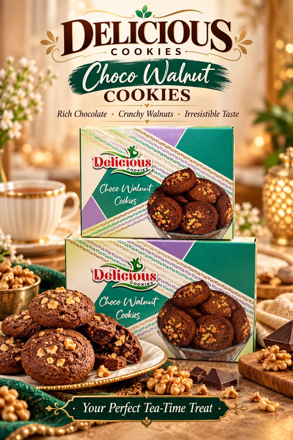 choco walnuts cookies box 225gms