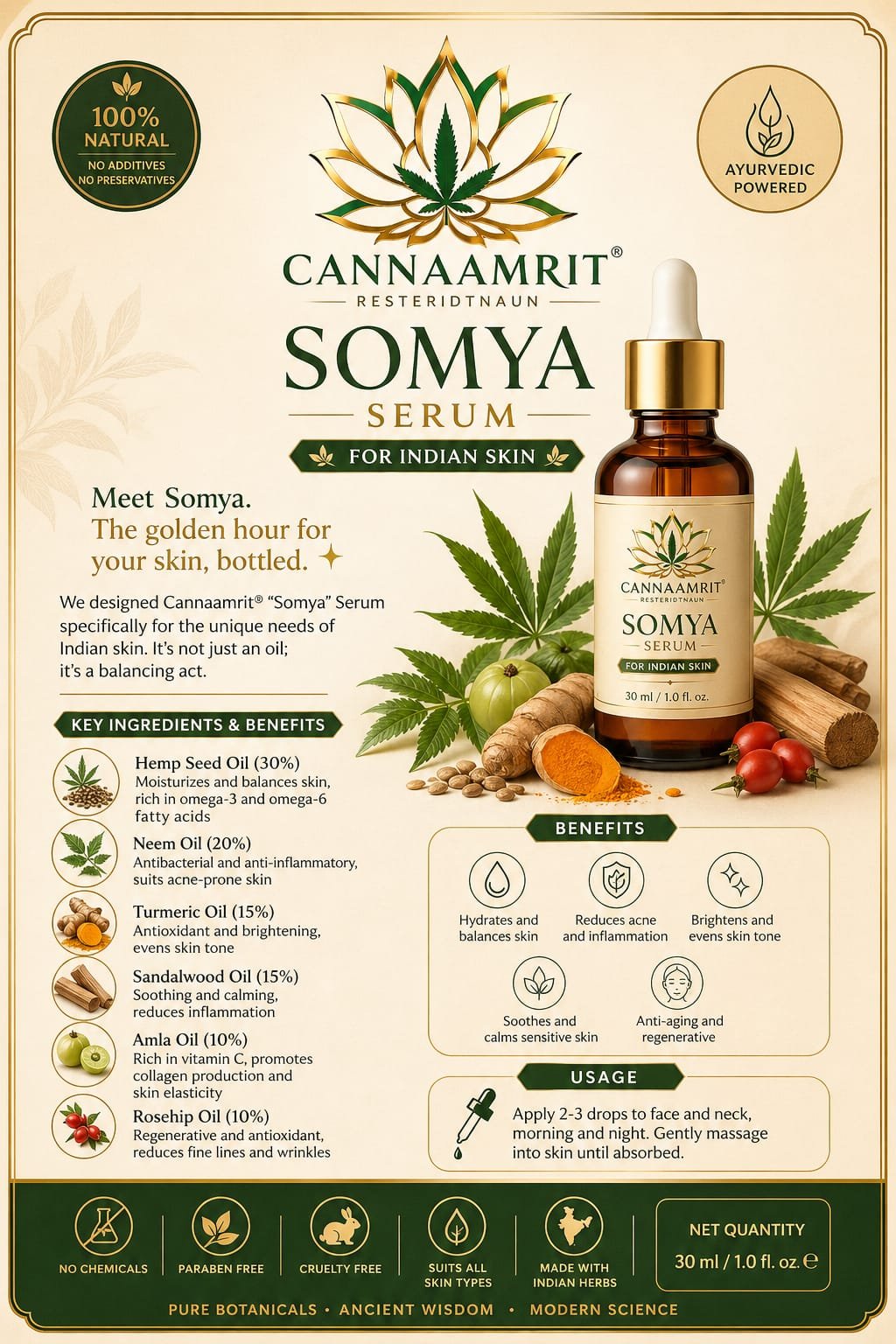 CANNAAMRIT®️ SOMYA 30ml