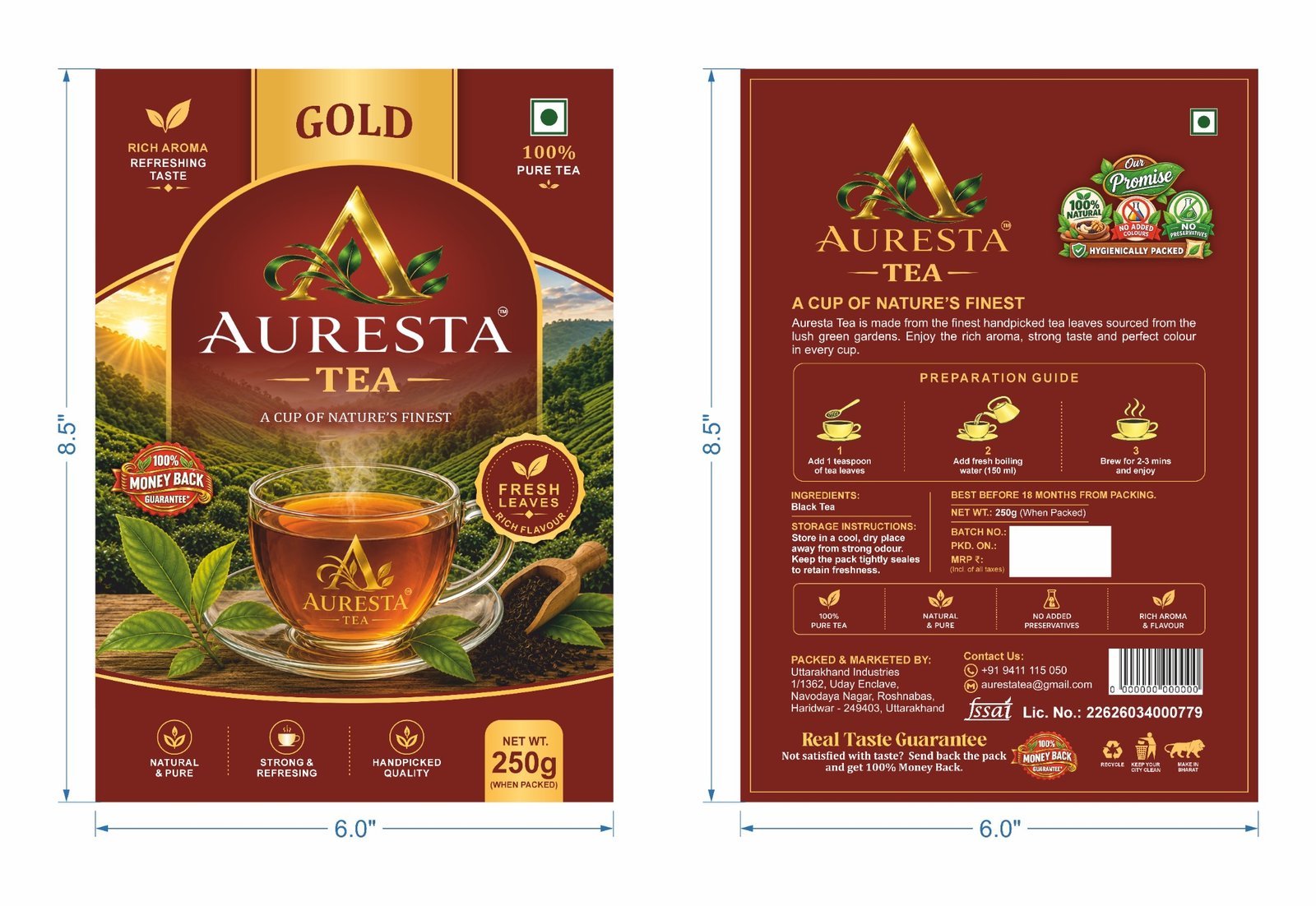 AURESTA GOLD TEA