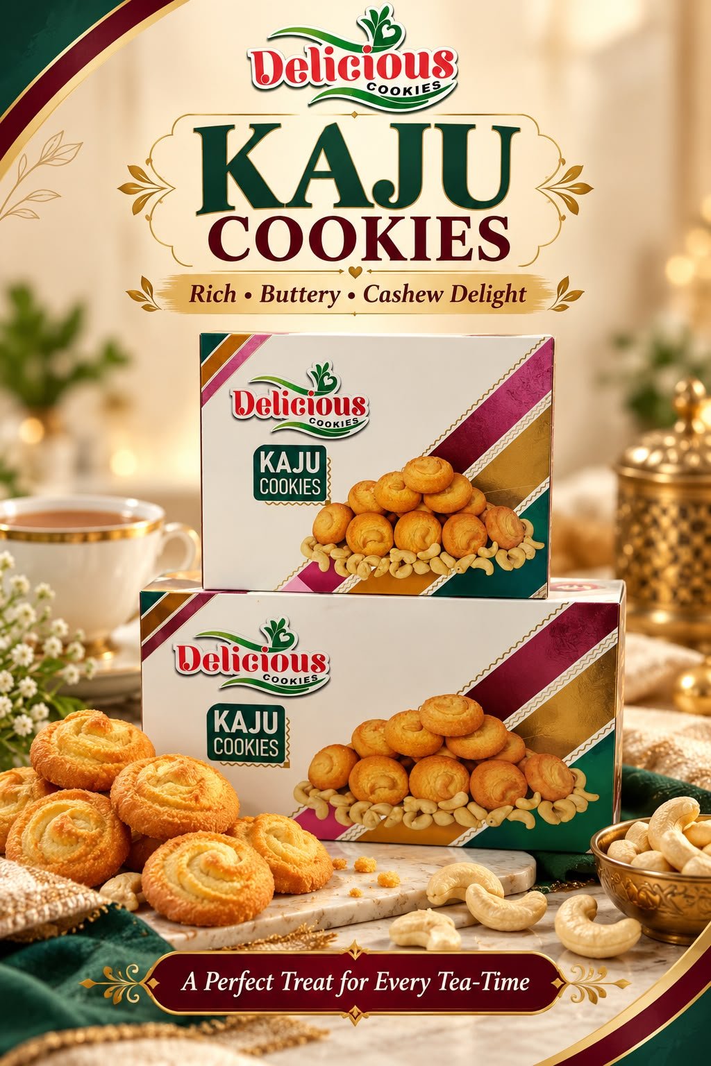 kaju cookies box125gms