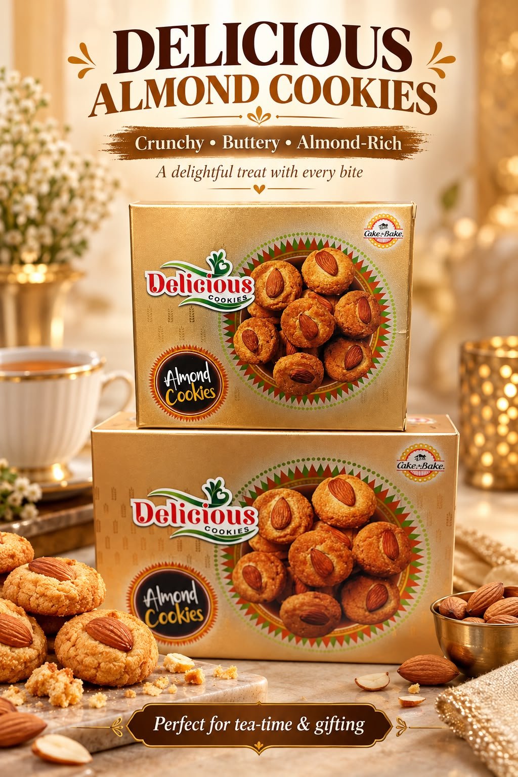 almond cookies 125gms