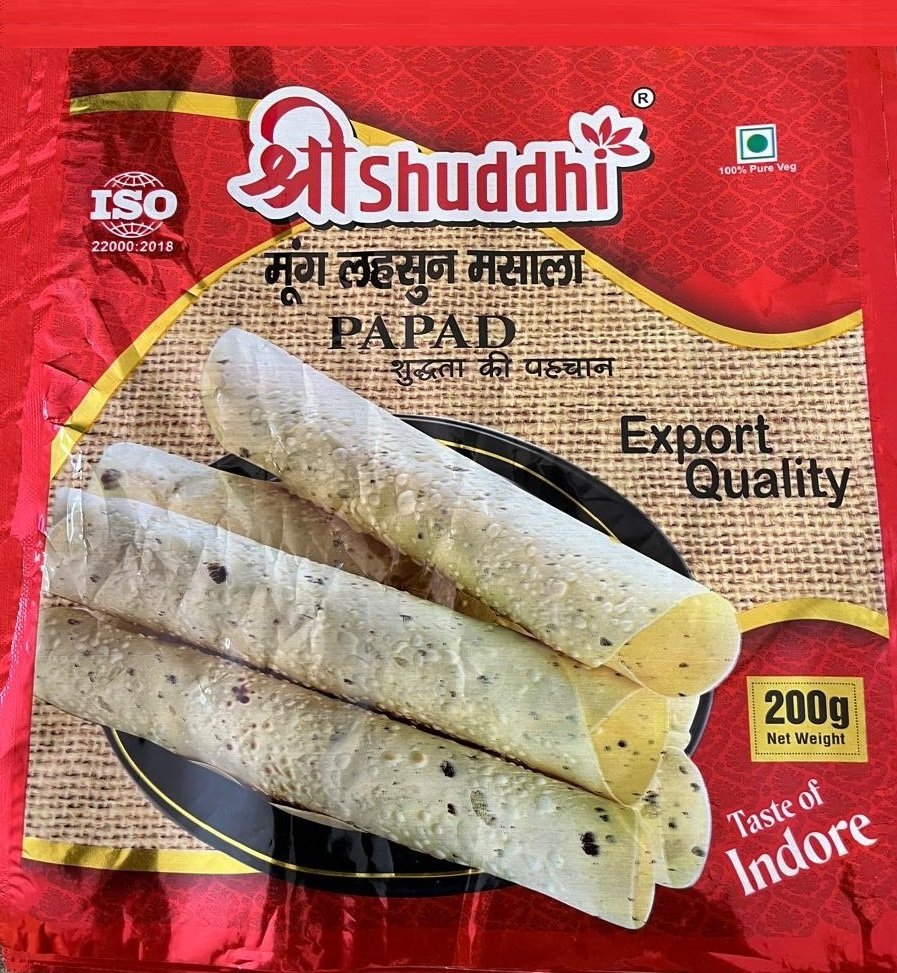 MOONG LEHSUN MASALA PAPAD