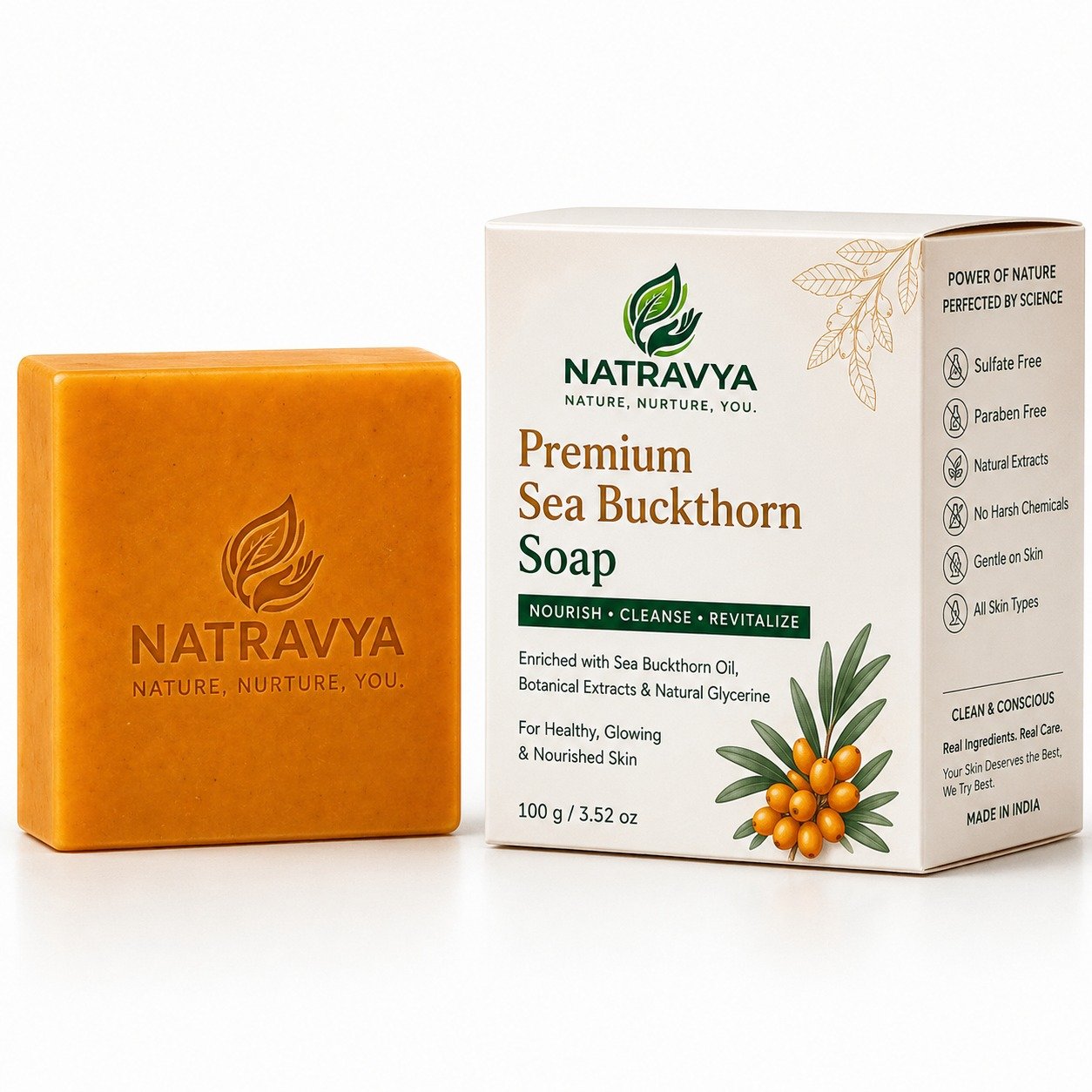 Sea Buckthorn Luxury Soap - 100G