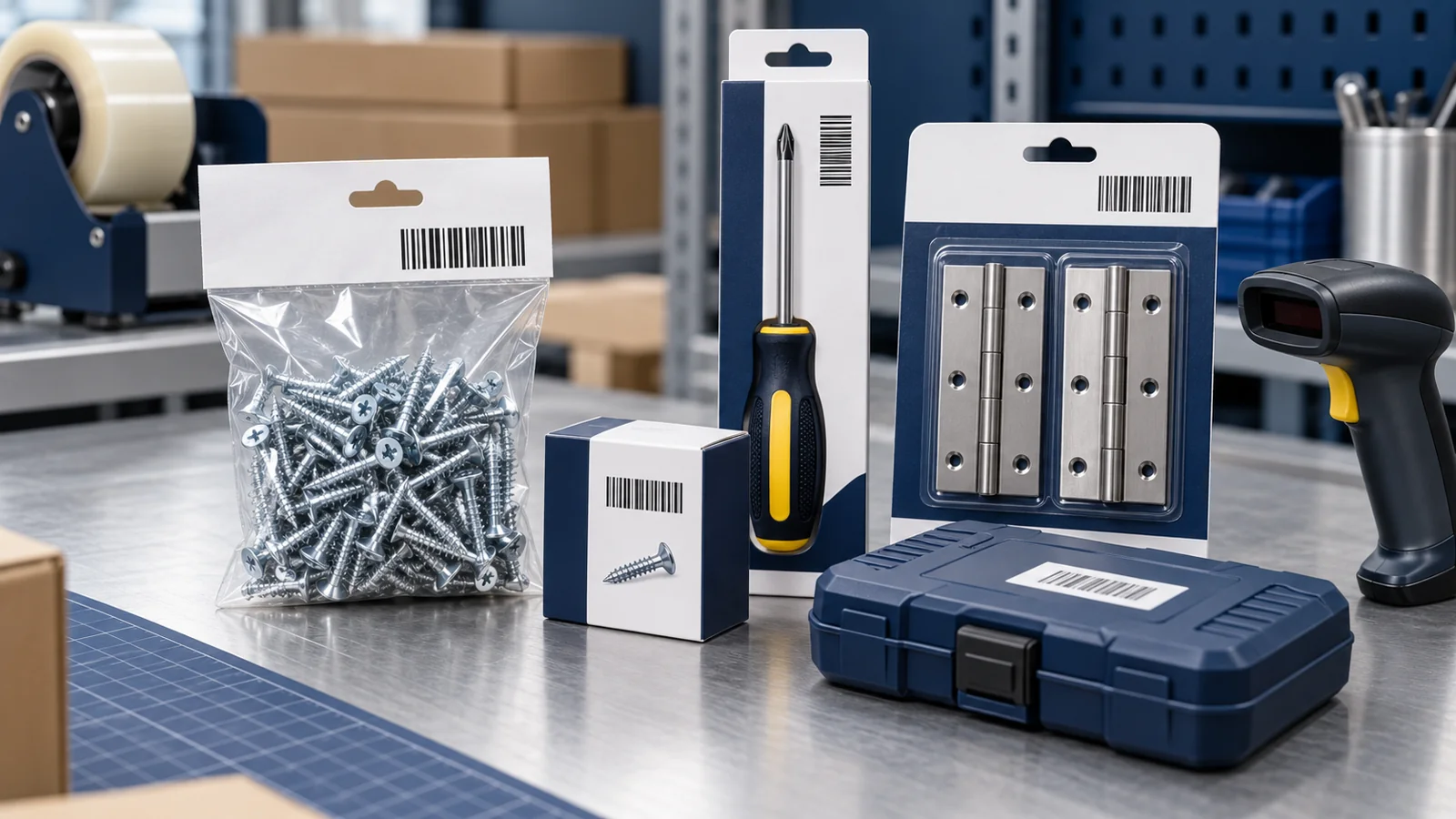 Barcodes for Hardware Products in India: Tools, Fasteners and Retail Packs
